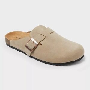 Men's Goodfellow & Co Oswald Leather Clogs Taupe 7 New Without Tags